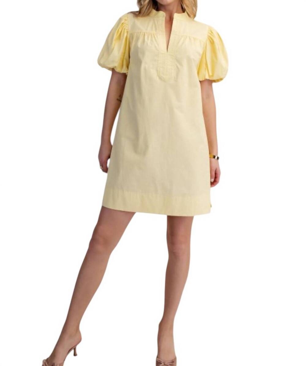 NEW GLAM belle mini dress in yellow